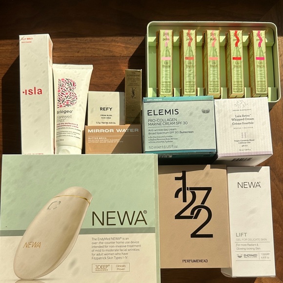 15 Item Bundle: Elemis, Drunk Elephant, PIXI, NEWA, Isla, Briogeo, YSL, REFY - Picture 1 of 5